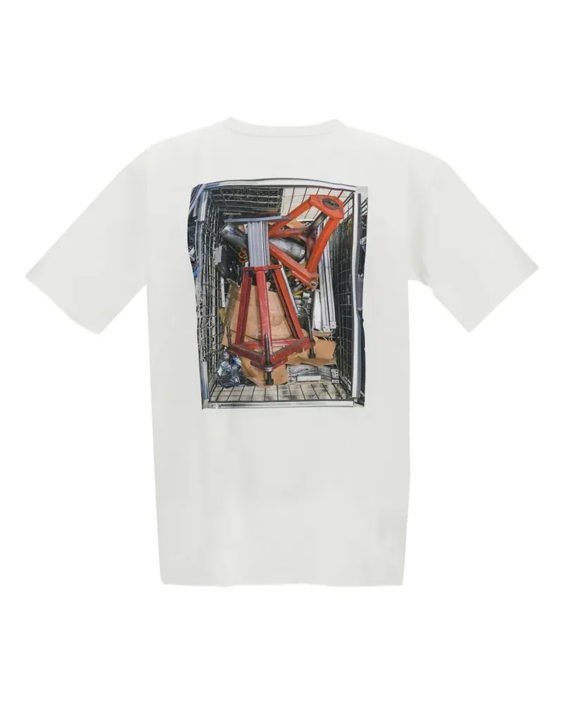 Junya Watanabe T-Shirt mit grafischem Print - Weiß Weiß
