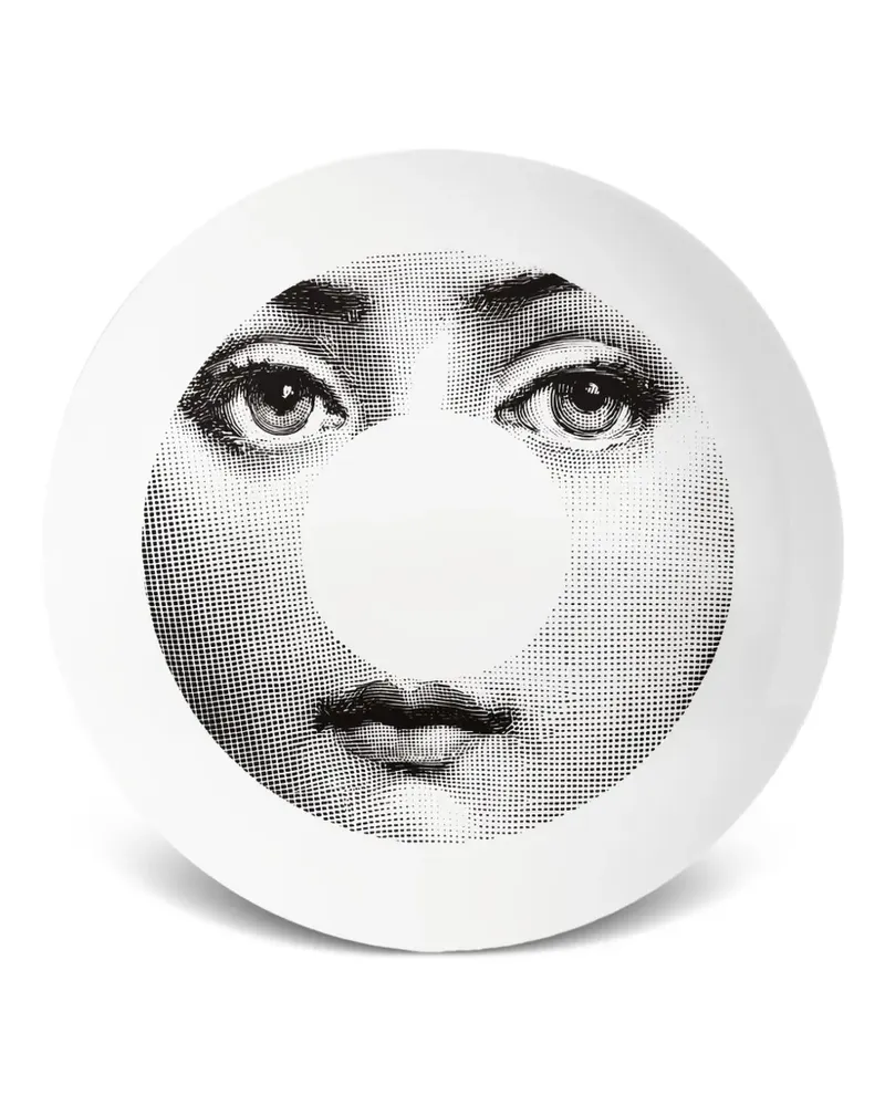 Fornasetti Tema e Variazioni n.63 Teller - Weiß Weiß