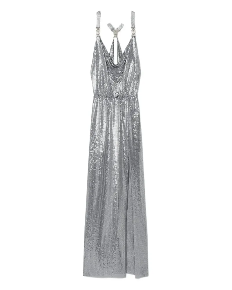 Versace Medusa '95 Maxikleid aus Kettengeflecht - Silber Silber
