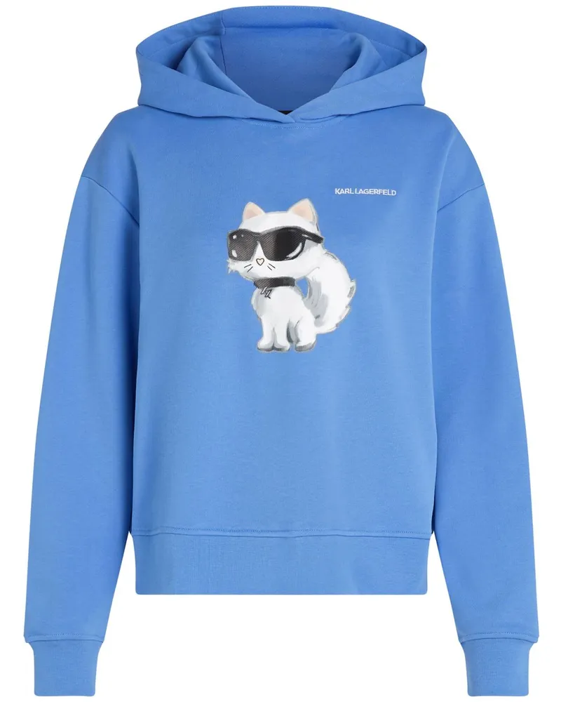 Karl Lagerfeld Ikon Choupette Hoodie - Blau Blau