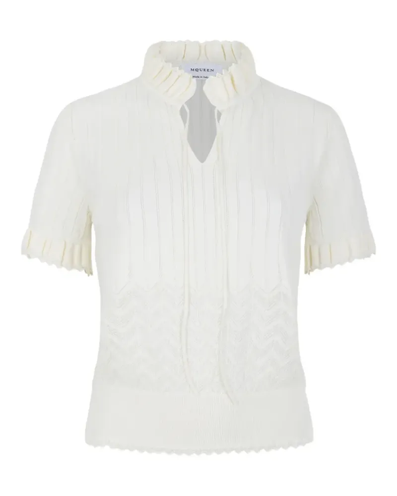 Alexander McQueen Top - Weiß Weiß