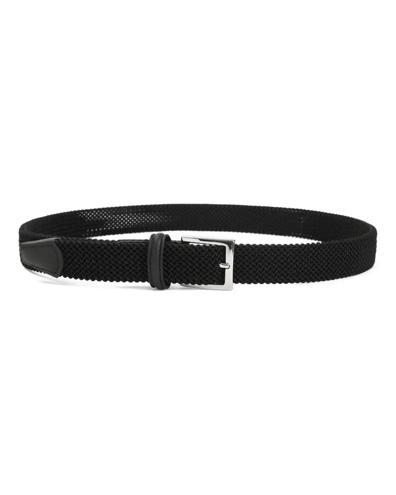 Kiton elastic belt - Schwarz Schwarz