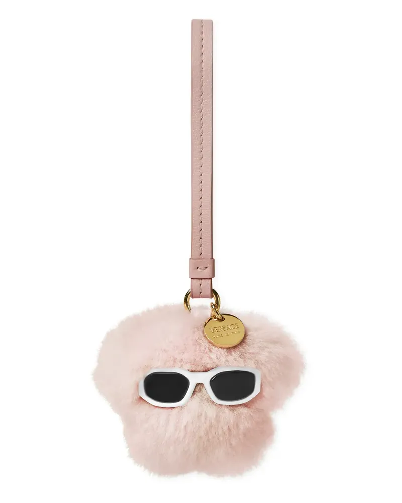 Versace Medusa Schlüsselanhänger aus Shearling - Rosa Rosa