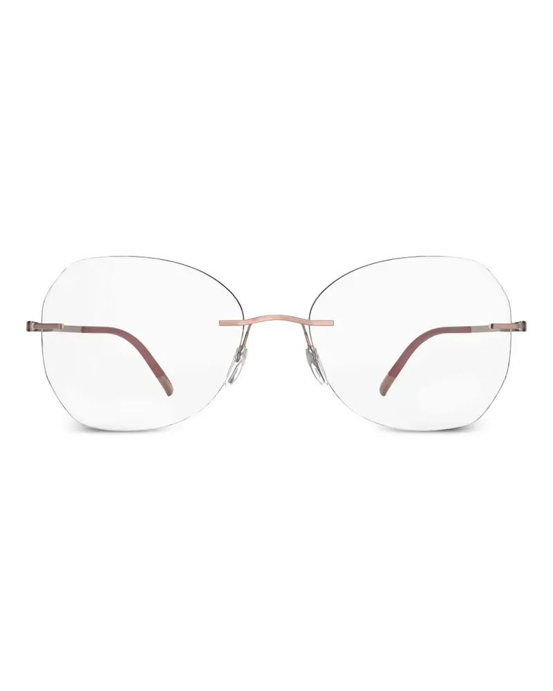 Silhouette Geometrische Titan Dynamics Contour Brille - Nude Nude