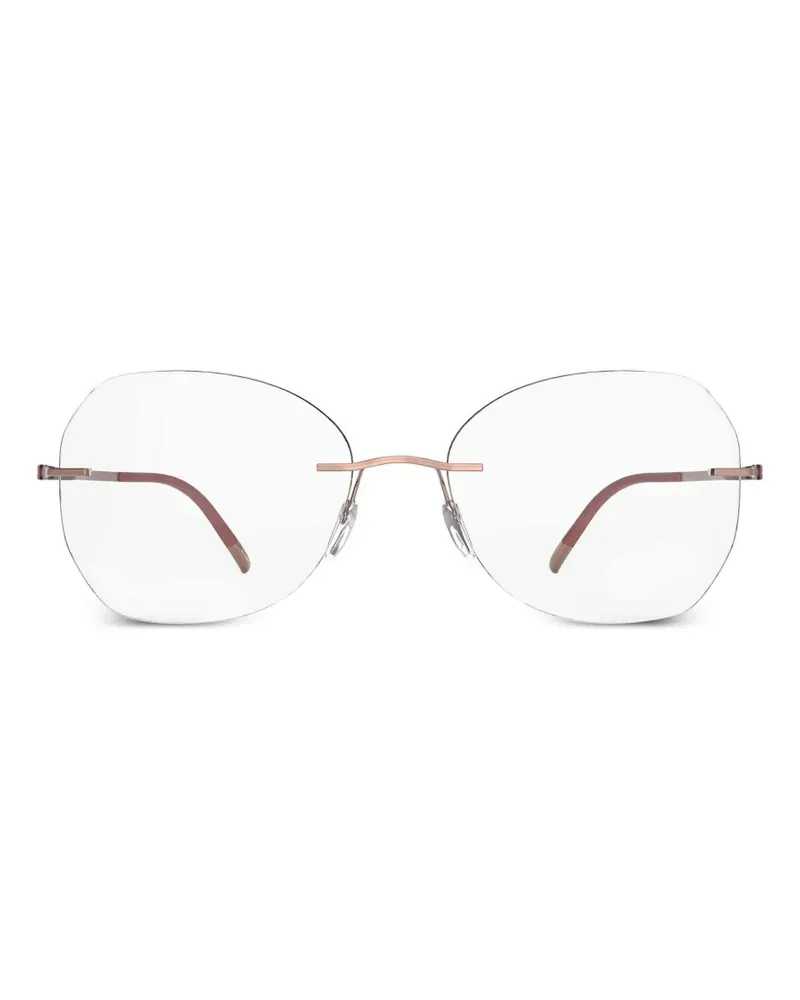 Silhouette Geometrische Titan Dynamics Contour Brille - Nude Nude