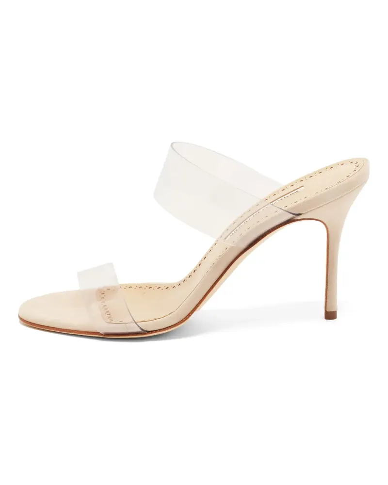 Manolo Blahnik Scolto Sandalen mit Absatz - Nude Nude