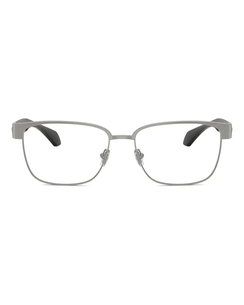 Versace Brille mit eckigem Gestell - Silber Silber