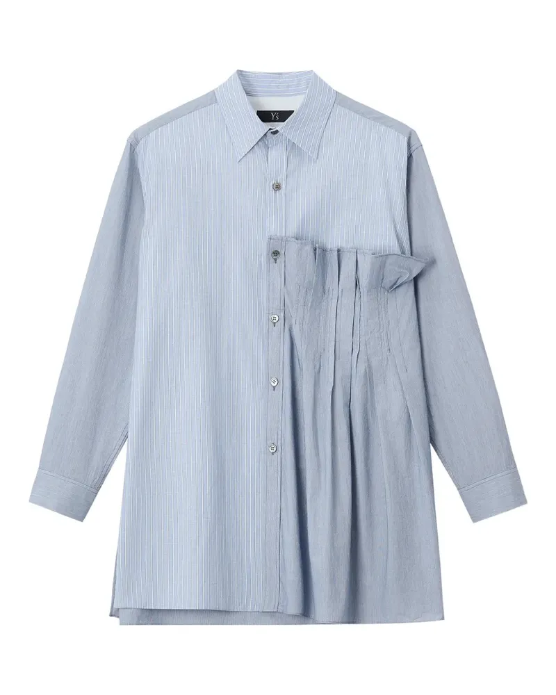 Yohji Yamamoto Hemd mit Streifen - Blau Blau