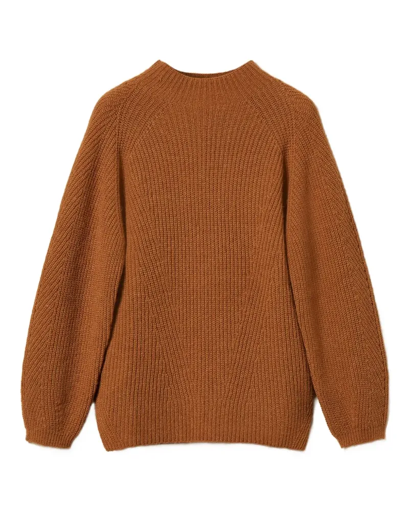 Twin-Set Pullover mit Rollkragen - Braun Braun