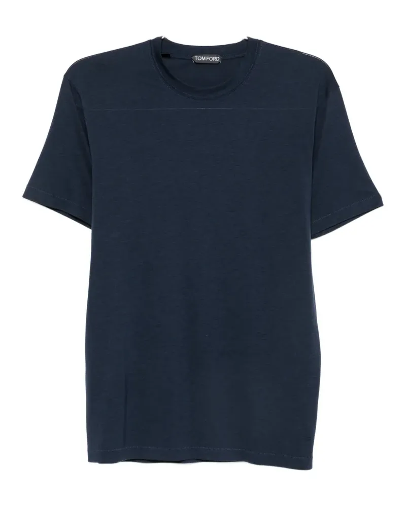 Tom Ford T-Shirt mit rundem Ausschnitt - Blau Blau