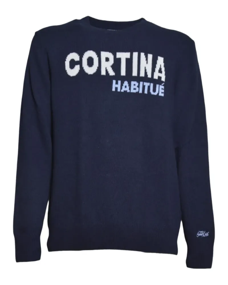 MC2 Saint Barth Intarsien-Pullover mit Rundhalsausschnitt - Blau Blau