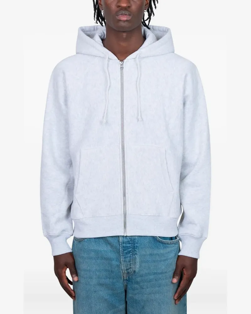 Stüssy Kapuzenjacke mit Reißverschluss - Grau Grau