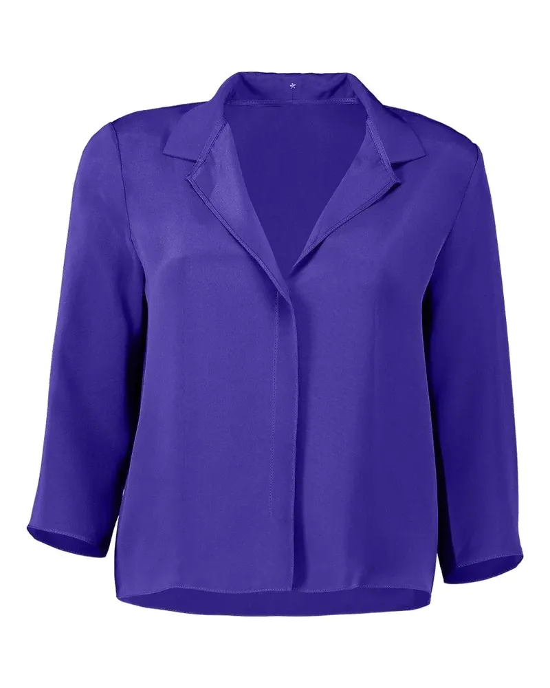 Peter Cohen Hemd mit eckiger Front - Violett Violett