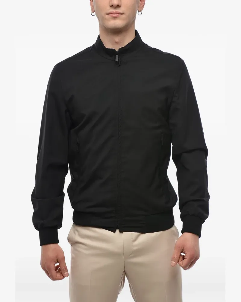Corneliani Bomberjacke aus Wolle - Schwarz Schwarz