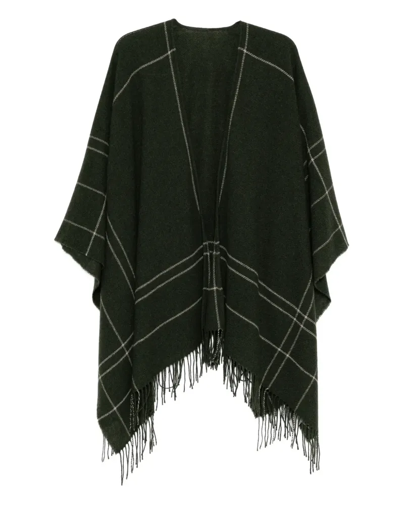 Eileen Fisher Poncho mit grafischem Print - Grün Grün