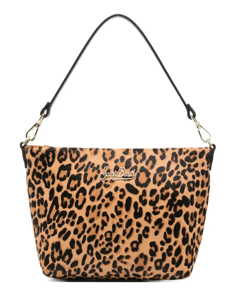 MC2 Saint Barth leopard-print shoulder bag - Nude Nude