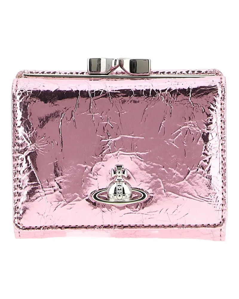 Vivienne Westwood crinkle-effect wallet - Rosa Rosa