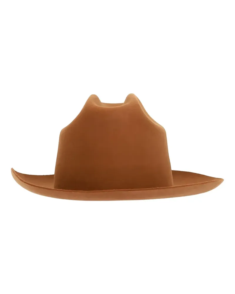 LARDINI Fedora aus Filz - Braun Braun