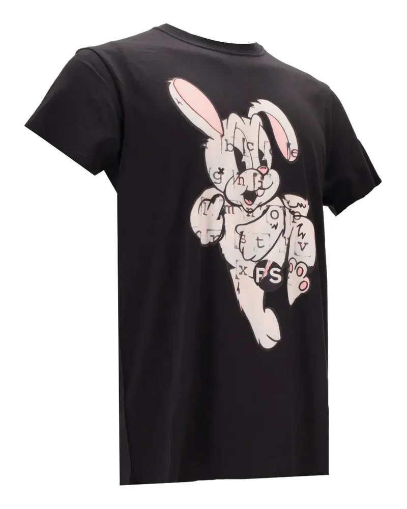 Paul Smith Schmales Bunny T-Shirt - Schwarz Schwarz