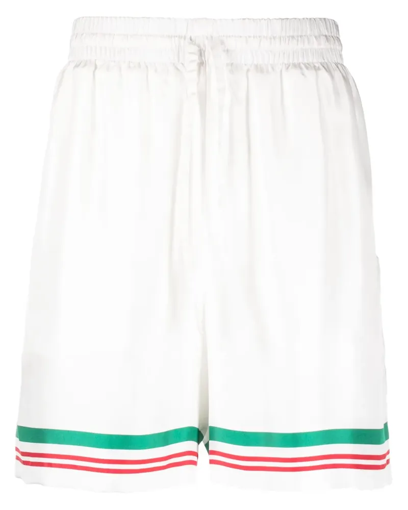 Casablanca Paris Shorts mit "Casa Way"-Print - Weiß Weiß