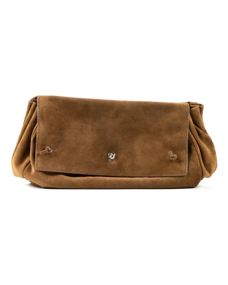 STAUD Wandelbare Cy Tasche aus Wildleder - Braun Braun