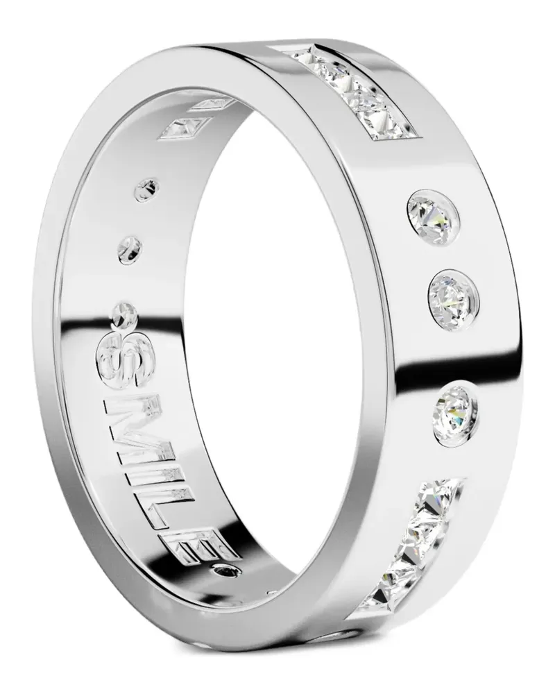 APM Monaco Morse Smile Ring - Silber Silber