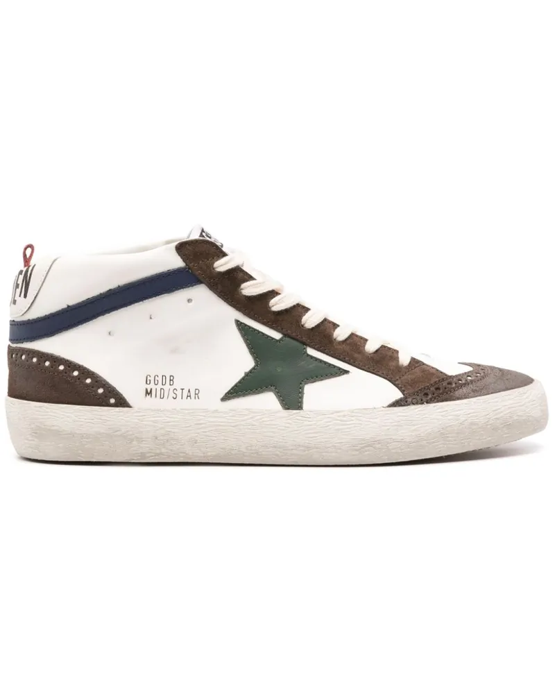 Golden Goose Mid-Star Sneakers - Weiß Weiß