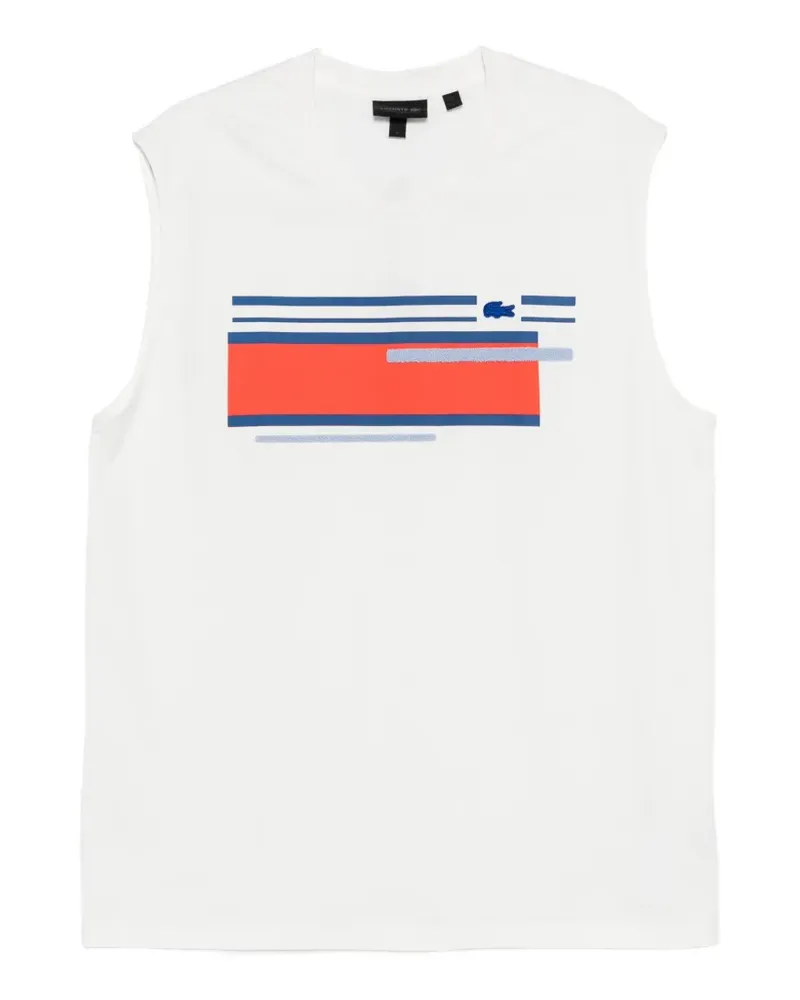 Lacoste printed vest - Weiß Weiß