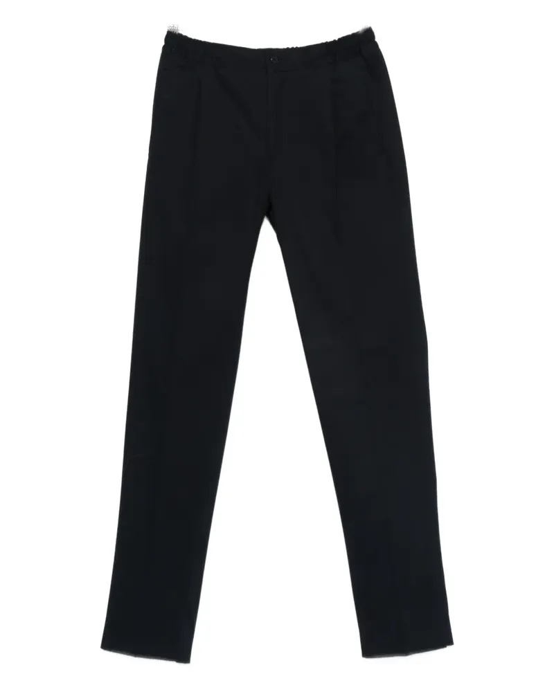Kiton elastic-waistband trousers - Blau Blau