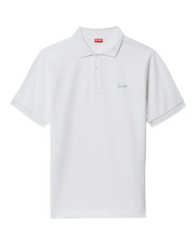 Kenzo Signature polo shirt - Weiß Weiß