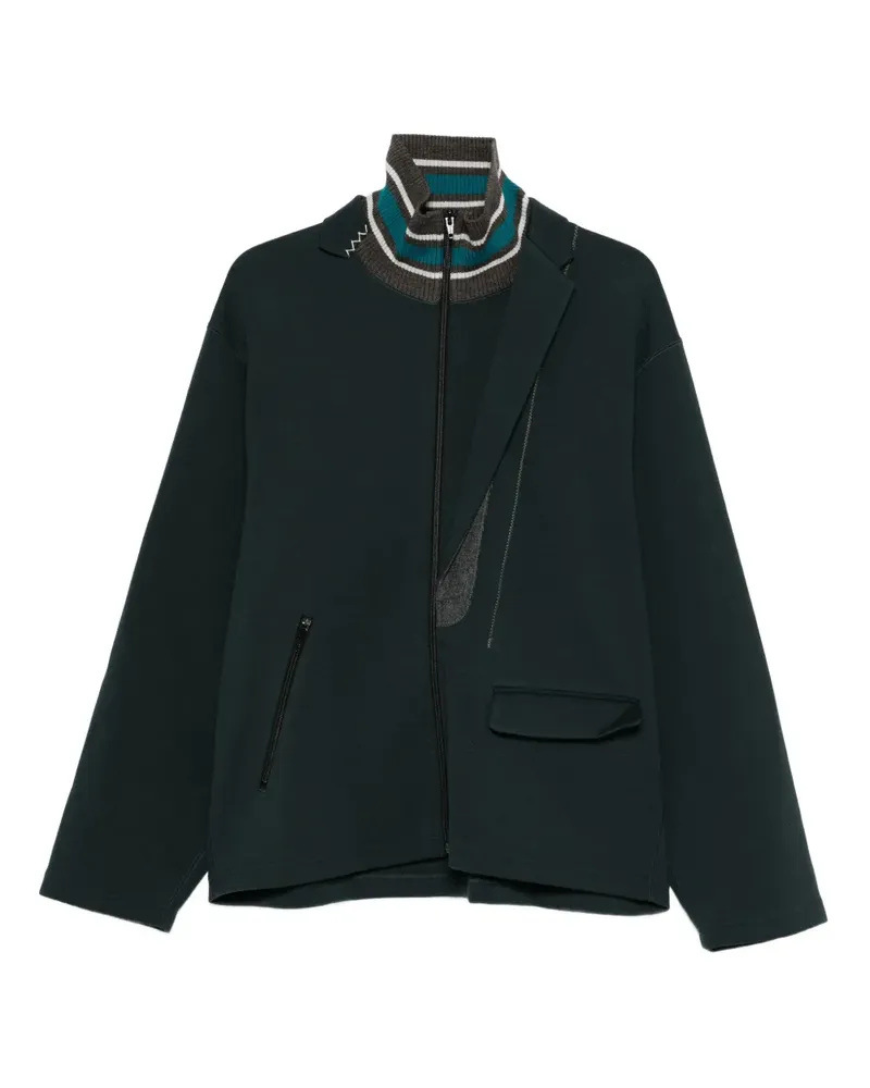 kolor zip-up track jacket - Grün Grün