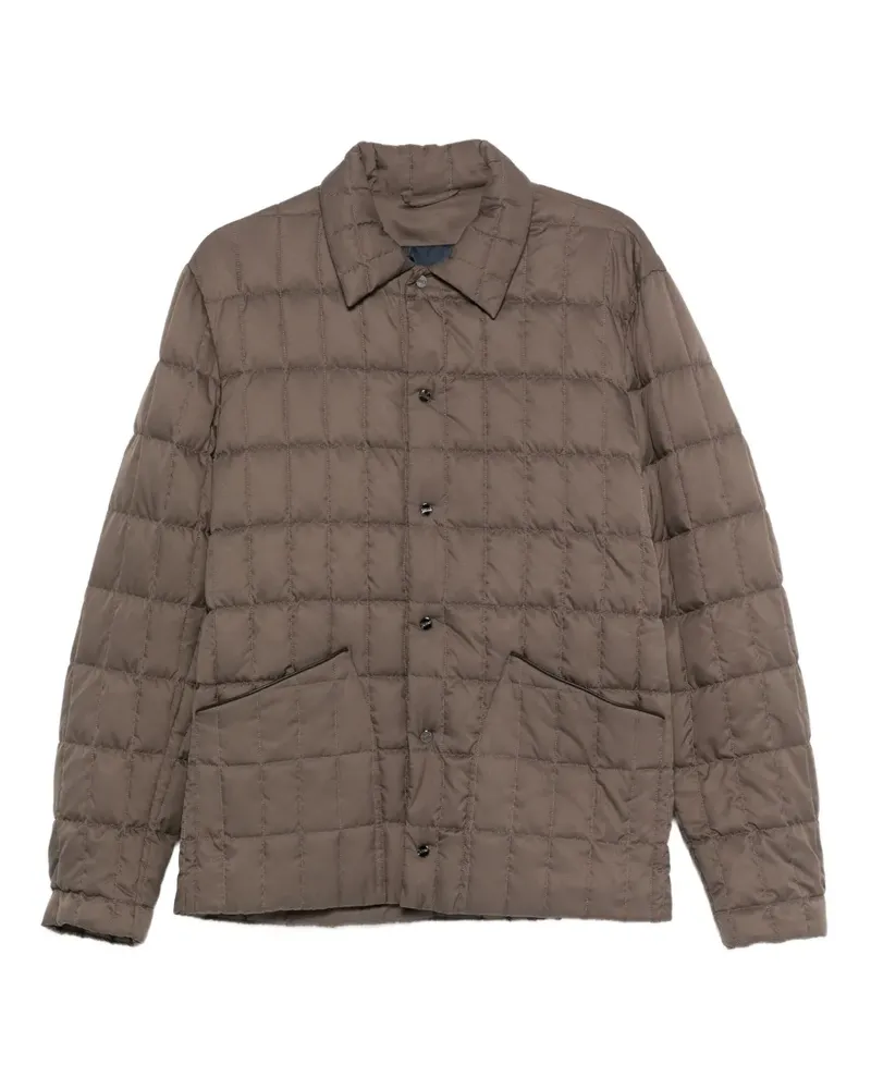 Herno Gesteppte Jacke mit Knopfleiste - Braun Braun