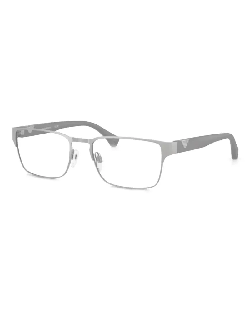 Emporio Armani Brille mit eckigem Gestell - Grau Grau