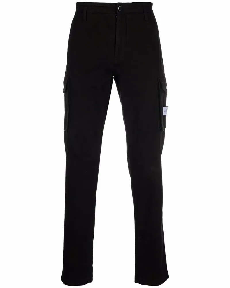Philipp Plein Schmale Cargohose - Schwarz Schwarz
