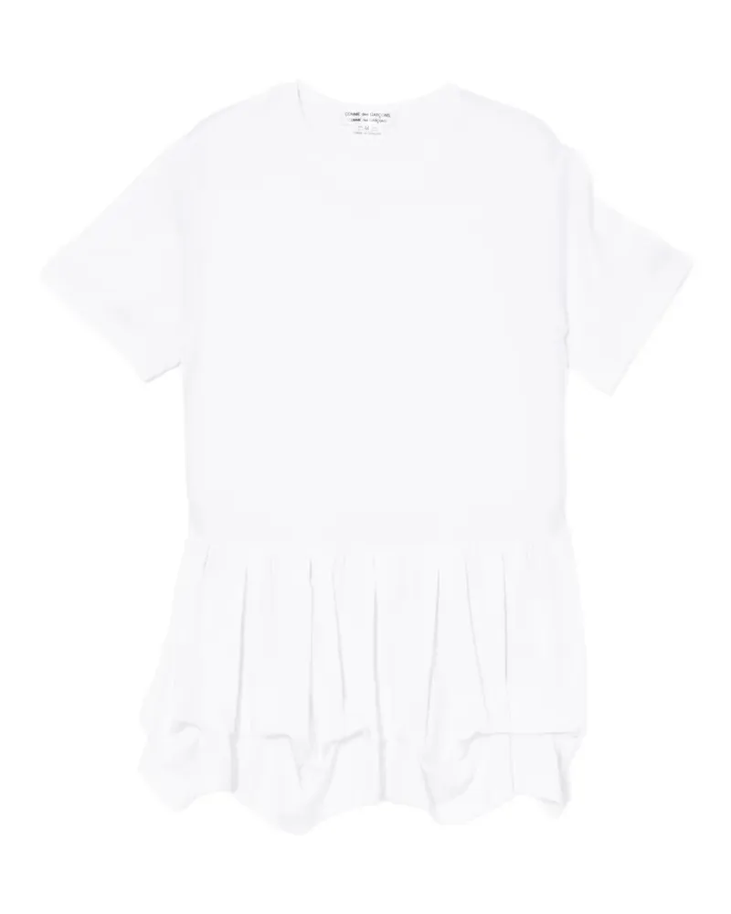 Comme des Garçons T-Shirt mit Rüschen - Weiß Weiß