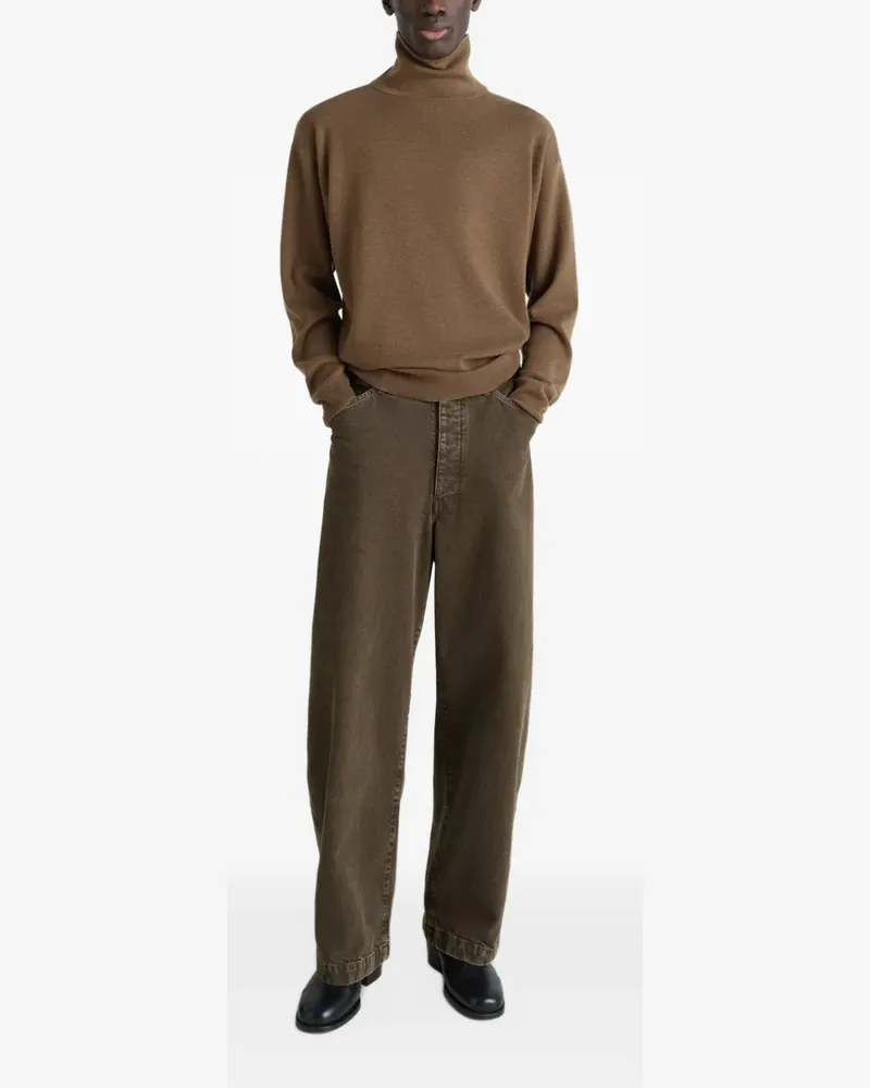Christophe Lemaire Pullover mit rundem Ausschnitt - Braun Braun