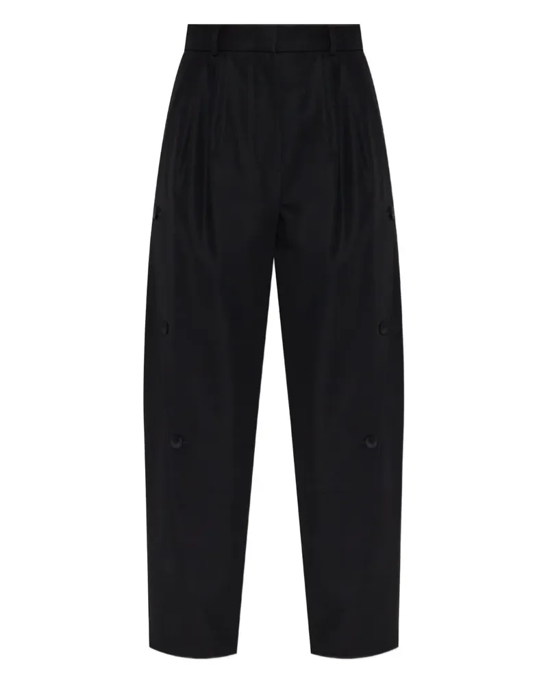 Max Mara Hose mit Bundfalten - Schwarz Schwarz