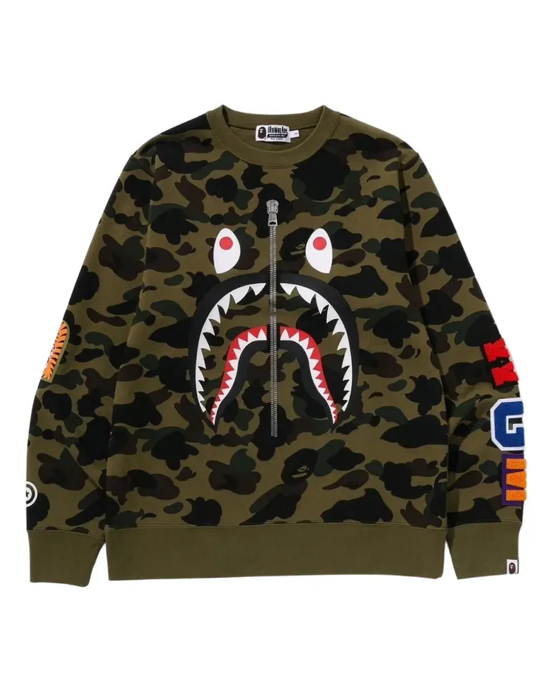 BAPE 1st Camo Shark sweatshirt - Grün Grün