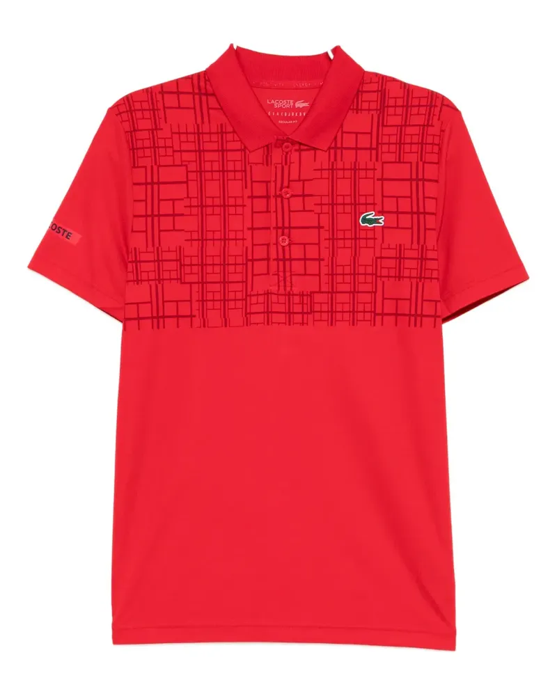 Lacoste Poloshirt mit Logo-Stickerei - Rot Rot