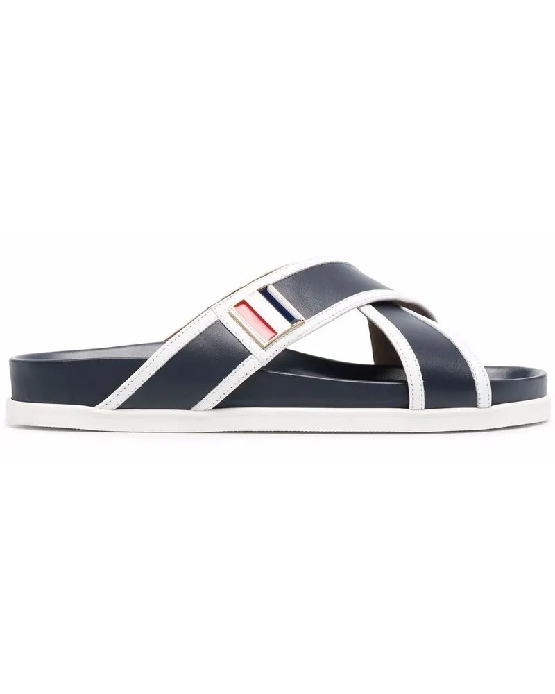 Thom Browne Sandalen mit überkreuzten Riemen Blau