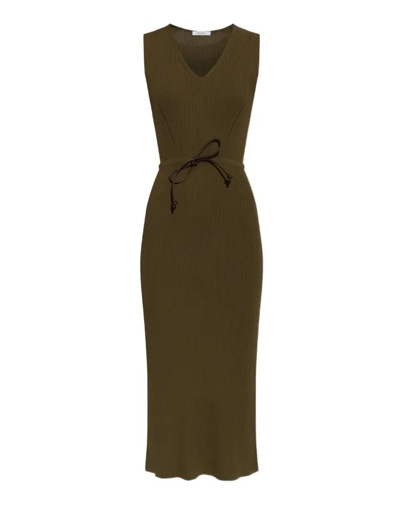 Max Mara Fado belted midi dress - Grün Grün