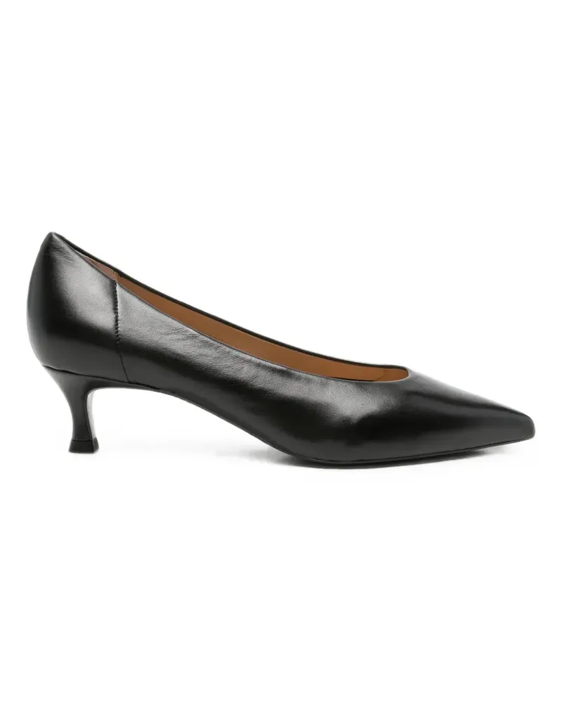 Unisa pointed-toe leather pumps - Schwarz Schwarz