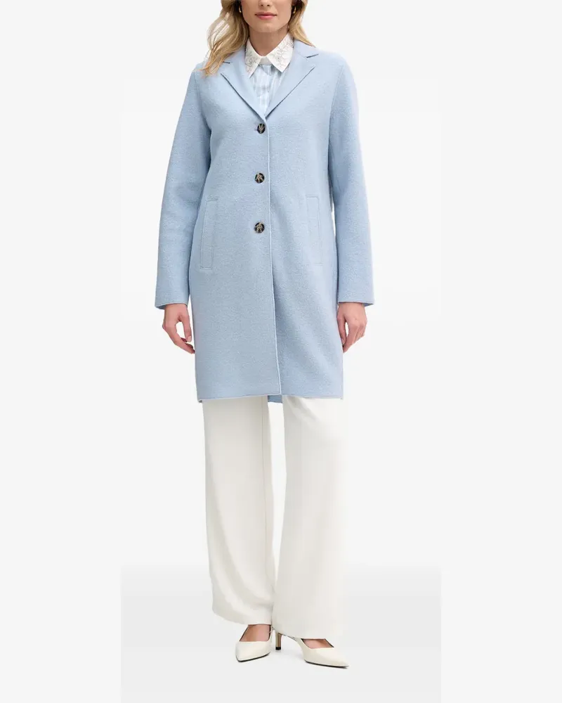Oui  stripped embroidered-collar shirt - Blau Blau
