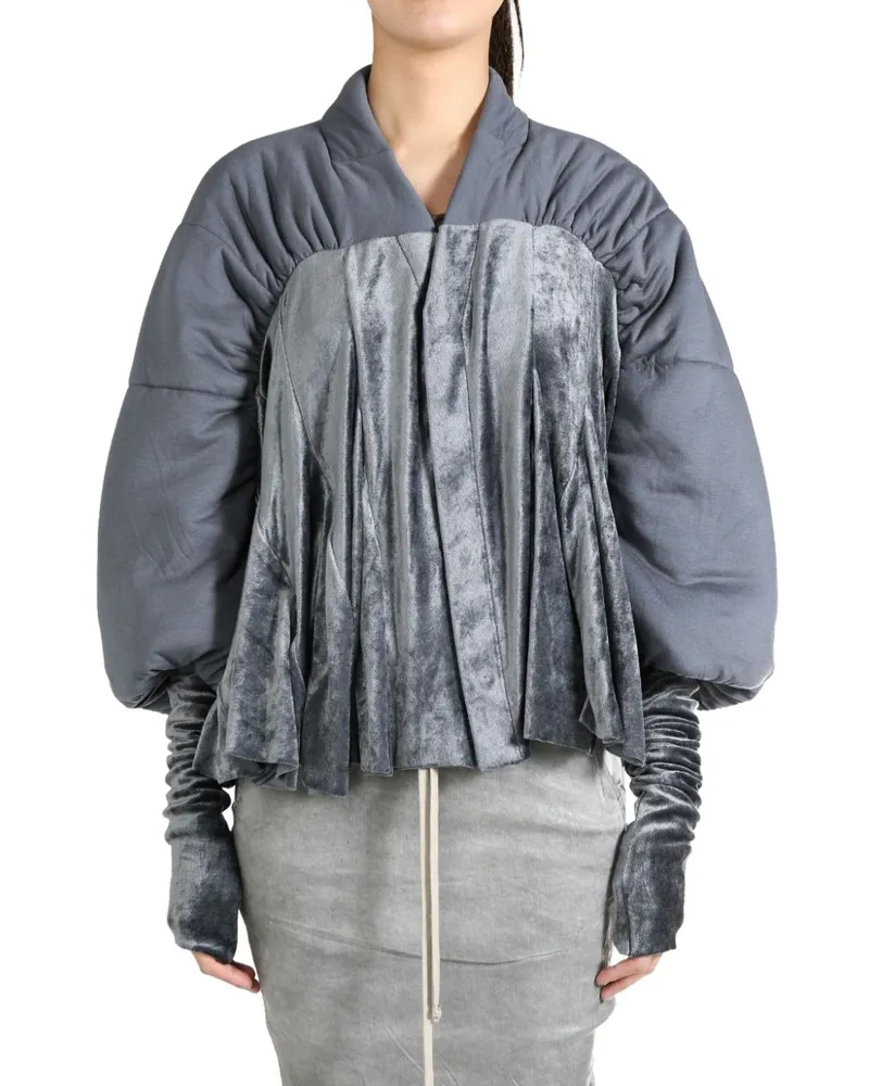 Rick Owens Lilies Duvetessa Cropped-Jacke - Grau Grau