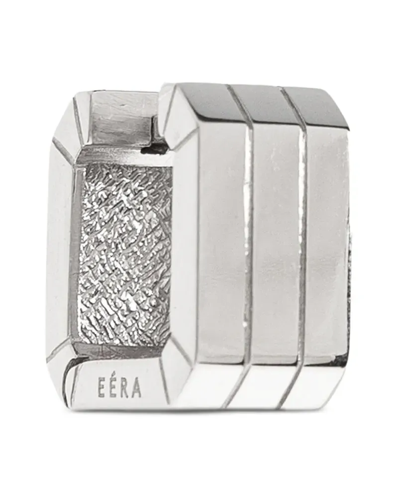 EÉRA Einzelner 18kt Candy Weißgoldohrring - Silber Silber