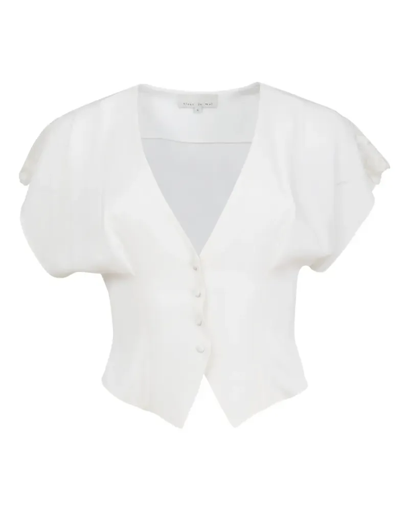 Fleur Du Mal Adeline Oberteil - Weiß Weiß