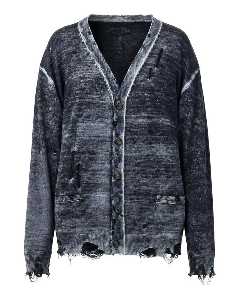 R13 distressed cardigan - Schwarz Schwarz