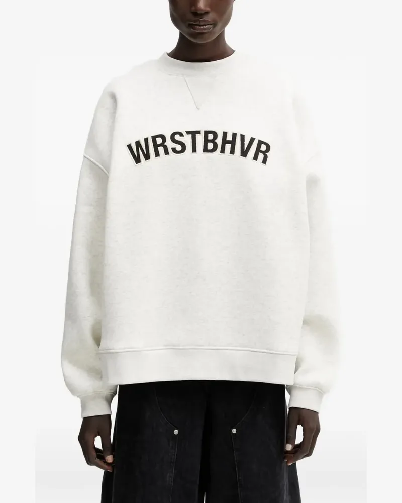 WRSTBHVR Luzon logo-patch sweatshirt - Grau Grau