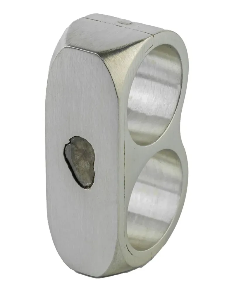 Parts Of Four Doppelring mit Diamanten - Silber Silber