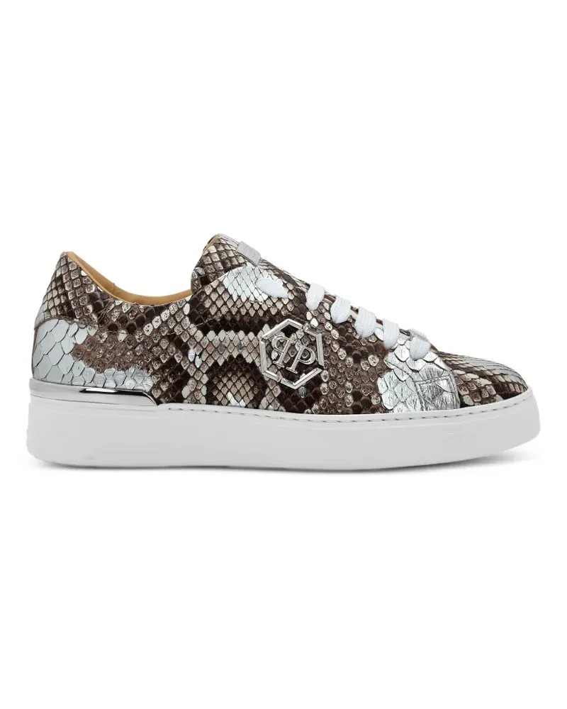 Philipp Plein Sneakers aus Pythonleder - Braun Braun
